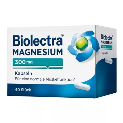 BIOLECTRA Magnesium 300 mg Capsules, 40 Capsules