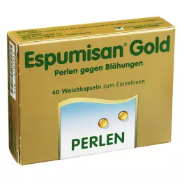 ESPUMISAN Gouden parels tegen winderigheid, 40 stuks