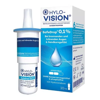 HYLO-VISION SafeDrop 0,1% oogdruppels, 10 ml HYLO-VISION SafeDrop 0,1% oogdruppels, 10 ml
