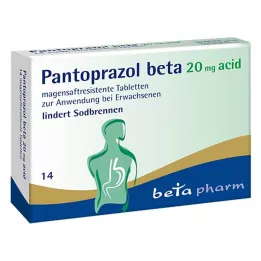 PANTOPRAZOL Bèta 20 mg zure enterische tabletten, 14 st