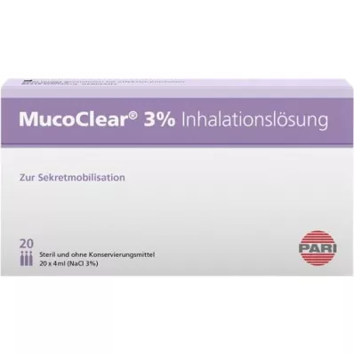MUCOCLEAR 3% NaCl-inhalatieoplossing, 20X4 ml