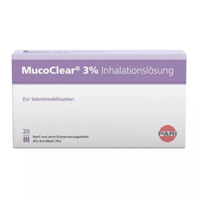 MUCOCLEAR 3% NaCl-inhalatieoplossing, 20X4 ml