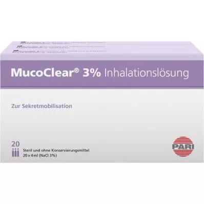 MUCOCLEAR 3% NaCl-inhalatieoplossing, 60X4 ml