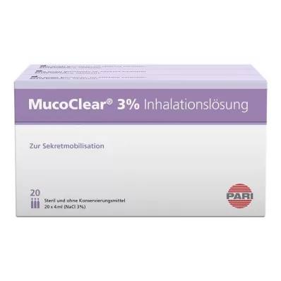 MUCOCLEAR 3% NaCl-inhalatieoplossing, 60X4 ml MUCOCLEAR 3% NaCl-inhalatieoplossing, 60X4 ml