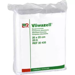 VLIWAZELL Absorberende kompressen niet-steriel 20x25 cm, 25 stuks