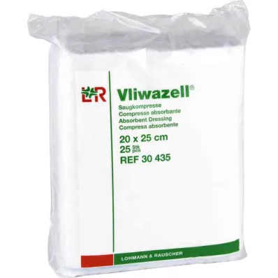 VLIWAZELL Absorberende kompressen niet-steriel 20x25 cm, 25 stuks