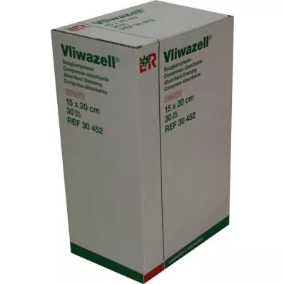 VLIWAZELL Absorberende kompressen steriel 15x20 cm, 30 stuks VLIWAZELL Absorberende kompressen steriel 15x20 cm, 30 stuks