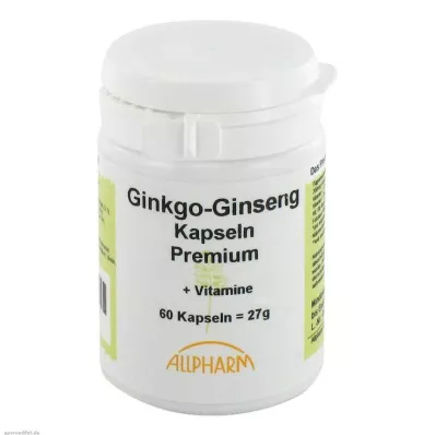 GINKGO+GINSENG Premium capsules, 60 stuks GINKGO+GINSENG Premium capsules, 60 stuks