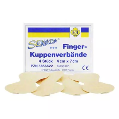 SENADA Vingertopverband 4x7 cm, 4 stuks SENADA Vingertopverband 4x7 cm, 4 stuks