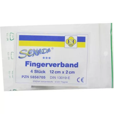 SENADA Vingerverband 2x12 cm, 4 stuks SENADA Vingerverband 2x12 cm, 4 stuks
