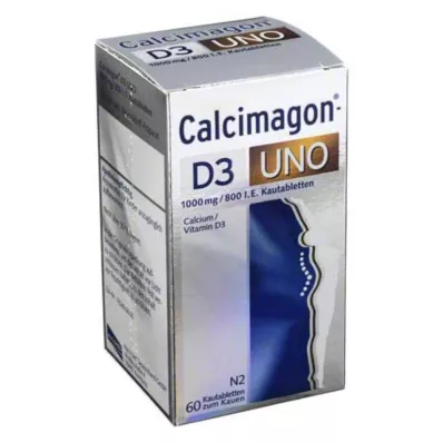 CALCIMAGON D3 Uno kauwtabletten, 60 stuks