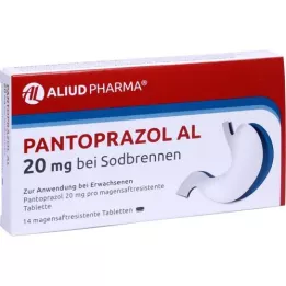 PANTOPRAZOL AL 20 mg maagzuur enteric-coated tabletten, 14 stuks