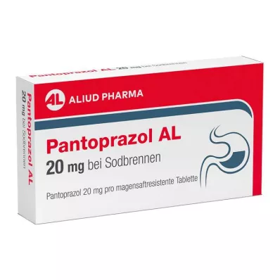 PANTOPRAZOL AL 20 mg maagzuur enteric-coated tabletten, 14 stuks
