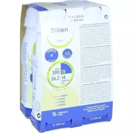 DIBEN DRINK Vanille 1,5 kcal/ml, 4X200 ml