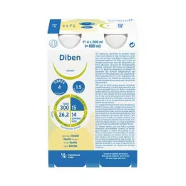 DIBEN DRINK Vanille 1,5 kcal/ml, 4X200 ml