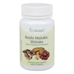 REISHI-MAITAKE-Shitake-capsules goed voor gezonde cellen, 60 stuks