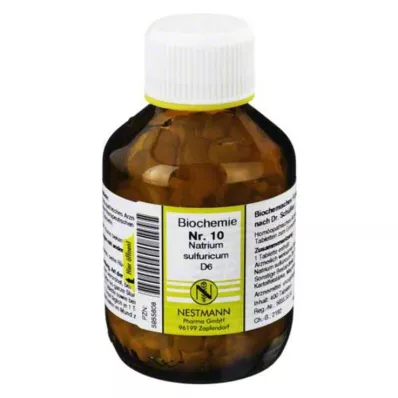 BIOCHEMIE 10 Natrium sulphuricum D 6 tabletten, 400 st