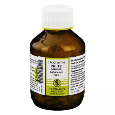 BIOCHEMIE Calcium sulphuricum D 12 tabletten, 400 st BIOCHEMIE Calcium sulphuricum D 12 tabletten, 400 st
