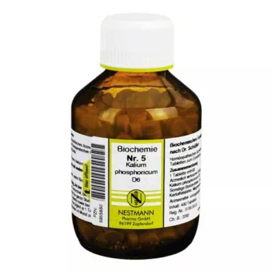 BIOCHEMIE 5 Kalium phosphoricum D 6 tabletten, 400 st BIOCHEMIE 5 Kalium phosphoricum D 6 tabletten, 400 st