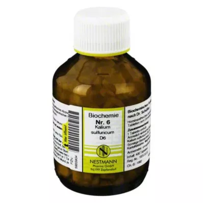 BIOCHEMIE 6 Kalium sulphuricum D 6 tabletten, 400 st BIOCHEMIE 6 Kalium sulphuricum D 6 tabletten, 400 st