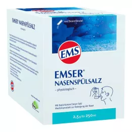 EMSER Fysiologisch zakje neusspoelzout, 100 stuks