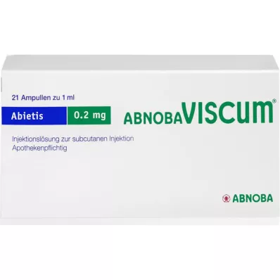 ABNOBAVISCUM Abietis 0,2 mg ampullen, 21 stuks