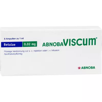 ABNOBAVISCUM Betulae 0,02 mg ampullen, 8 stuks