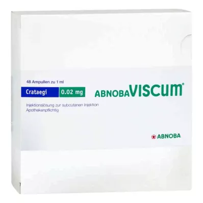 ABNOBAVISCUM Crataegi 0,02 mg ampullen, 48 stuks ABNOBAVISCUM Crataegi 0,02 mg ampullen, 48 stuks