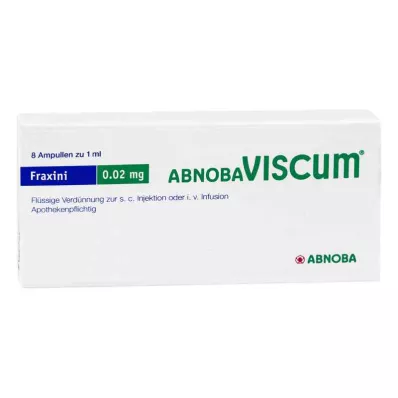 ABNOBAVISCUM Fraxini 0,02 mg ampullen, 8 stuks