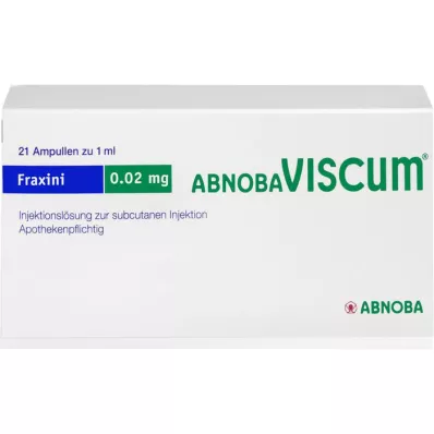 ABNOBAVISCUM Fraxini 0,02 mg ampullen, 21 stuks