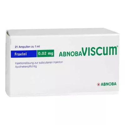 ABNOBAVISCUM Fraxini 0,02 mg ampullen, 21 stuks