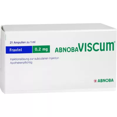 ABNOBAVISCUM Fraxini 0,2 mg ampullen, 21 stuks