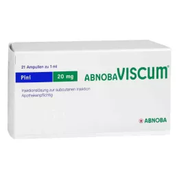 ABNOBAVISCUM Pini 20 mg ampullen, 21 stuks