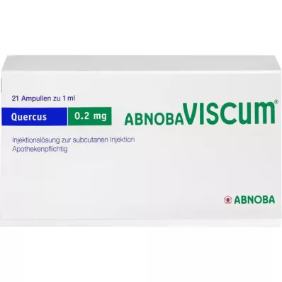 ABNOBAVISCUM Quercus 0,2 mg ampullen, 21 stuks