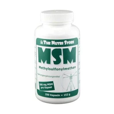 MSM 500 mg methylsulfonylmethaan capsules, 250 st