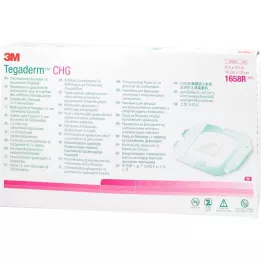 TEGADERM 3M CHG I.V. fixatieverband 10x12 cm 1658R, 25 st