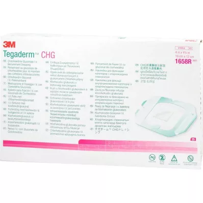 TEGADERM 3M CHG I.V. fixatieverband 10x12 cm 1658R, 25 st