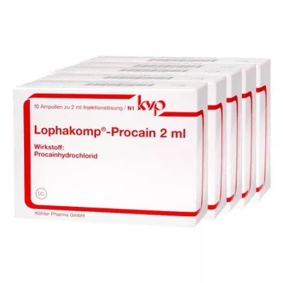 LOPHAKOMP Procaïne 2 ml oplossing voor injectie, 50X2 ml