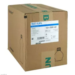 KOCHSALZLÖSUNG 0,9% B.Braun Ecotainer spoeloplossing, 10X500 ml