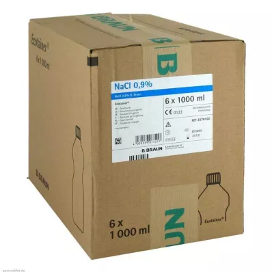 KOCHSALZLÖSUNG 0,9% B.Braun Ecotainer spoeloplossing, 6X1000 ml KOCHSALZLÖSUNG 0,9% B.Braun Ecotainer spoeloplossing, 6X1000 ml