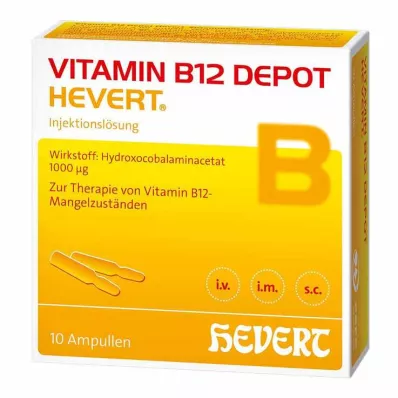 VITAMIN B12 DEPOT Hevert ampullen, 10 stuks