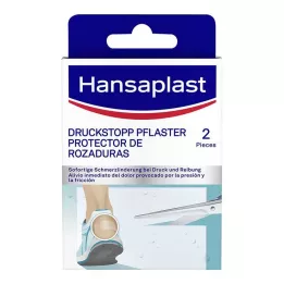 HANSAPLAST Drukstop transparant, beschermpad, 2 stuks