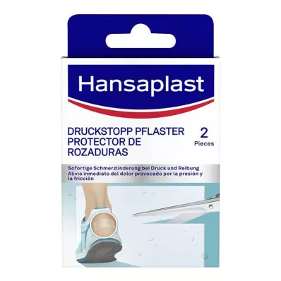 HANSAPLAST Drukstop transparant, beschermpad, 2 stuks HANSAPLAST Drukstop transparant, beschermpad, 2 stuks