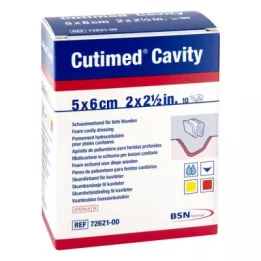 CUTIMED Holteschuimverband 5x6 cm niet-klevend, 10 stuks