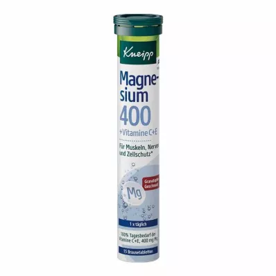 KNEIPP Magnesium 400+C+E bruistabletten, 15 st KNEIPP Magnesium 400+C+E bruistabletten, 15 st