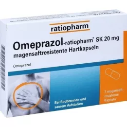 OMEPRAZOL-ratiopharm SK 20 mg harde enterische capsules, 7 st