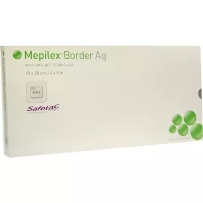 MEPILEX Border Ag schuimverband 10x20 cm steriel, 5 stuks