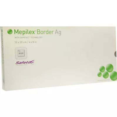 MEPILEX Border Ag schuimverband 10x20 cm steriel, 5 stuks