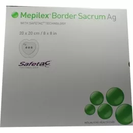 MEPILEX Border Sacrum Ag schuimverband 20x20 cm ster., 5 st