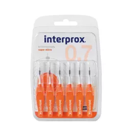 INTERPROX super micro orange interdentale blis, 6 stuks